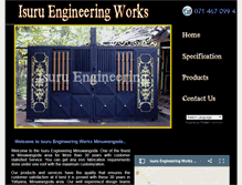 Tablet Screenshot of isuruengineering.com